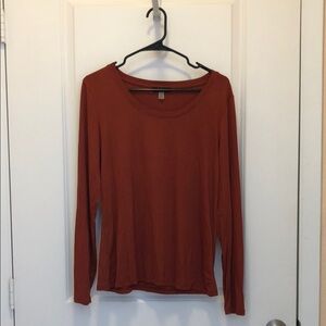 (NWT) Cable & Gauge Terracotta Long Sleeve Top